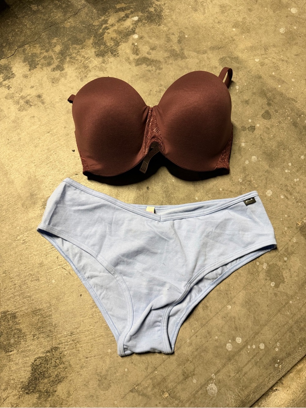 pink underwear & VS bra 32DDD